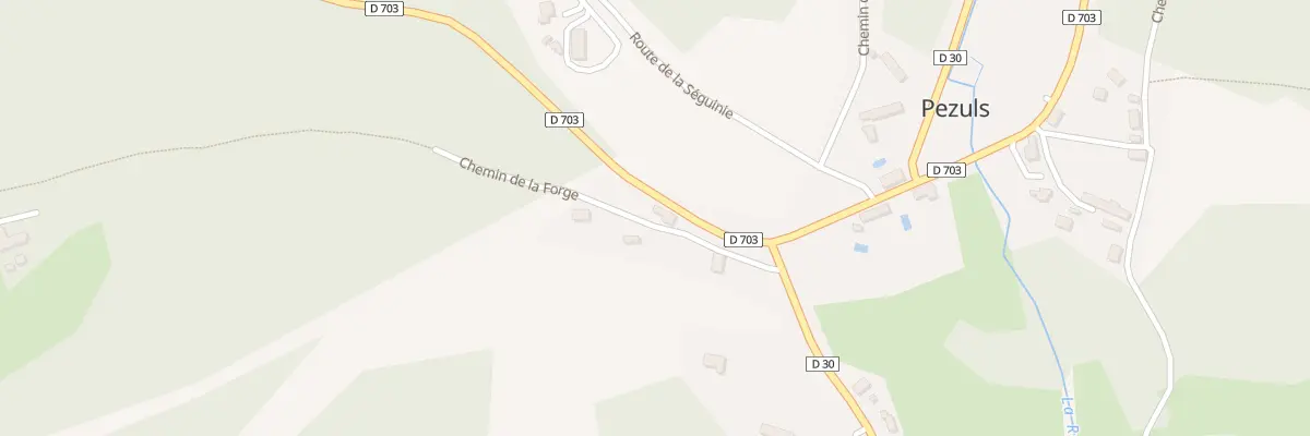 Plan du 15 Le Bourg Est à Pezuls