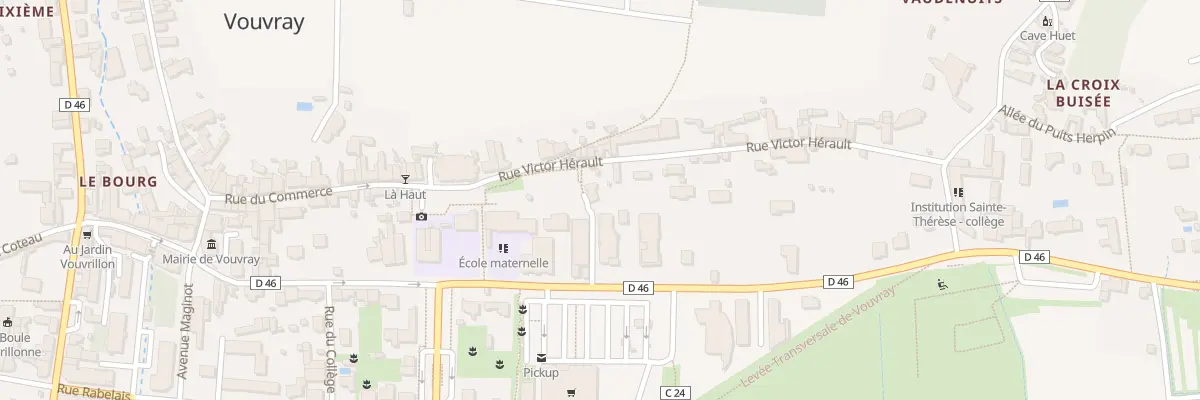 Plan du 20B Rue des Ecoles à Vouvray