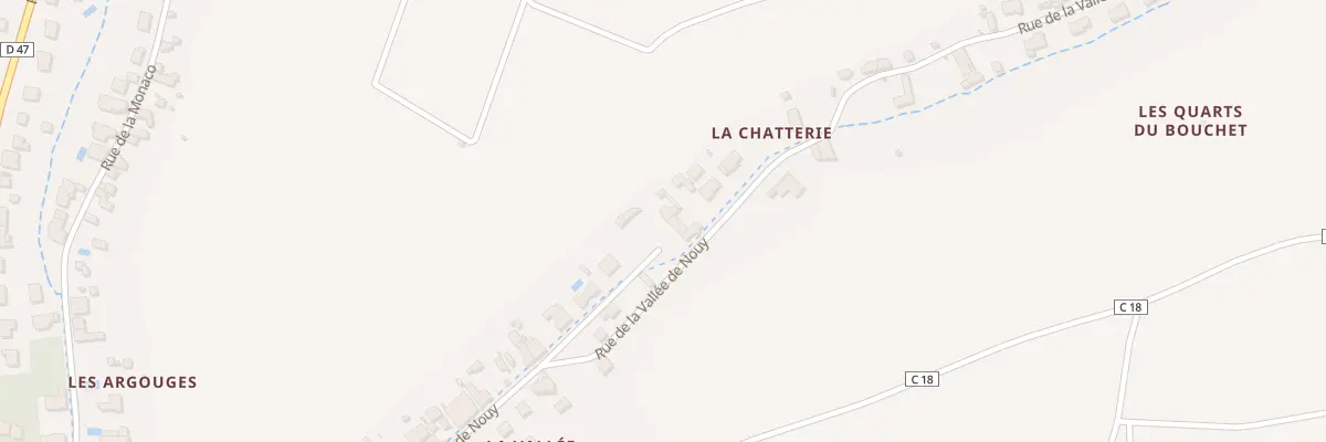 Plan du 12 All de la Vallée de Nouy à Vouvray