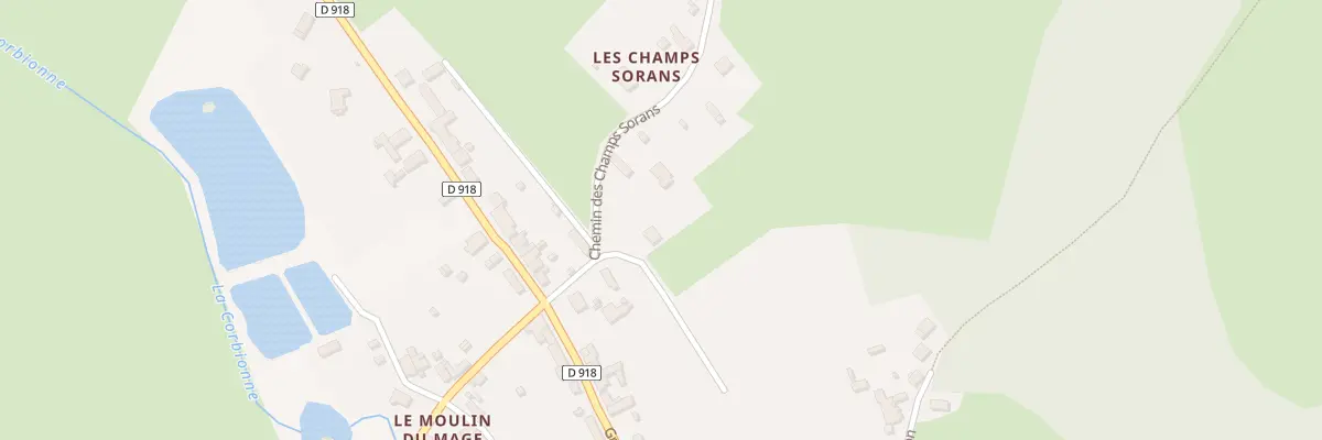 Plan du 2 Che des Champs Sorans au Mage