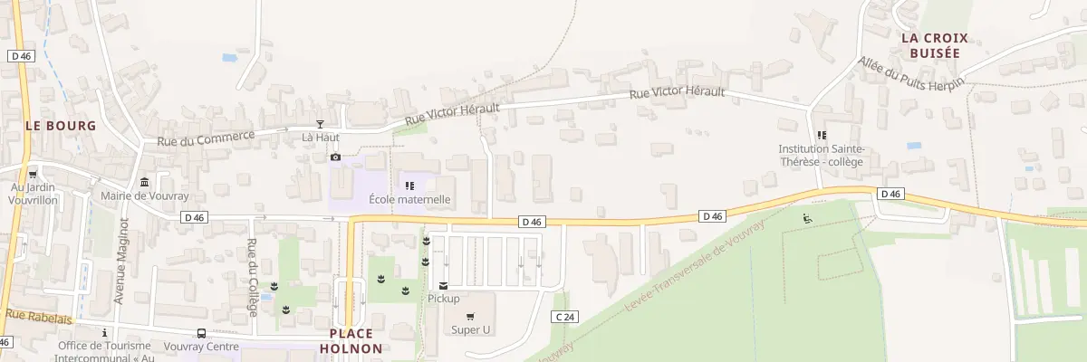 Plan du 24 Rue des Ecoles à Vouvray