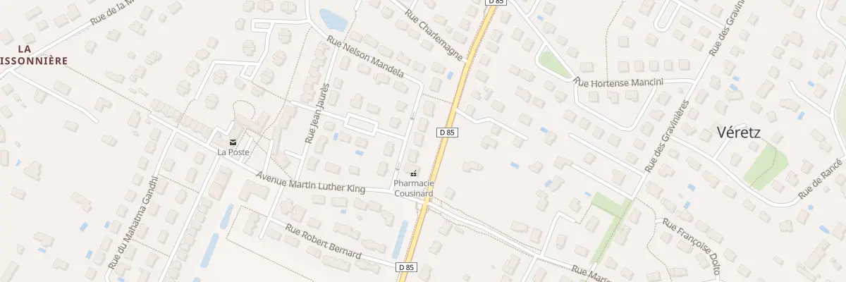 Plan du 5 Rue Nelson Mandela à Véretz