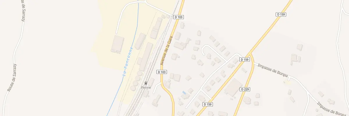 Plan du 771 Av de la Gare à Penne-d’Agenais