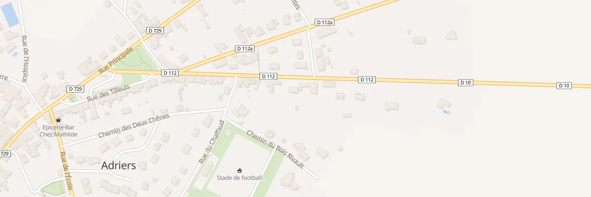 Plan du 26 Rue du Bois du Pic à Adriers