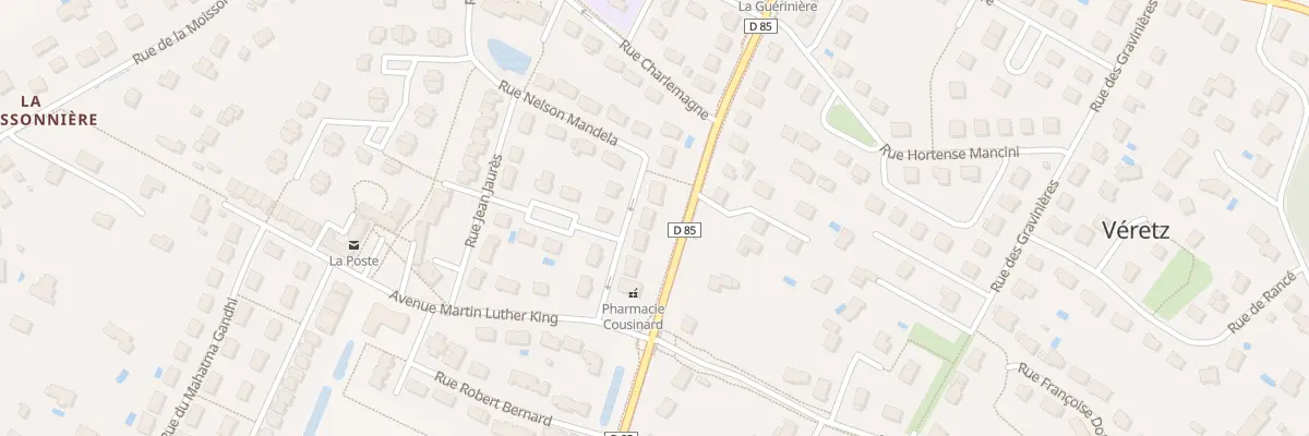 Plan du 7 Rue Nelson Mandela à Véretz
