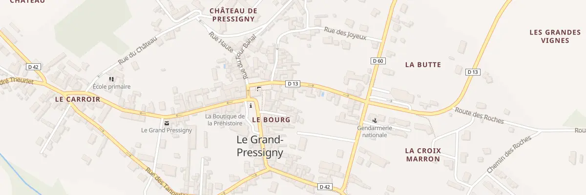 Plan du 1 Pl des Halles au Grand-Pressigny