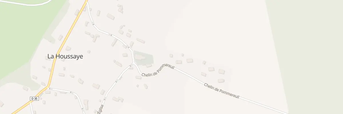 Plan du 3 Che de Pommereuil à La Houssaye