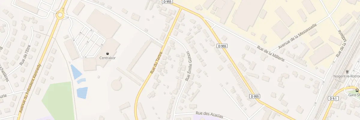 Plan du 4 Rue Emile Gohon à Nogent-le-Rotrou