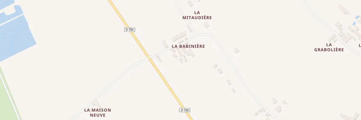 Plan du 171 La Babinière à Chambon