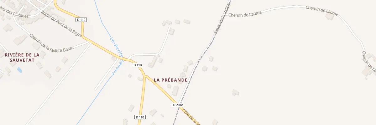 Plan du 131 Rte de la Vallée à La Sauvetat-de-Savères