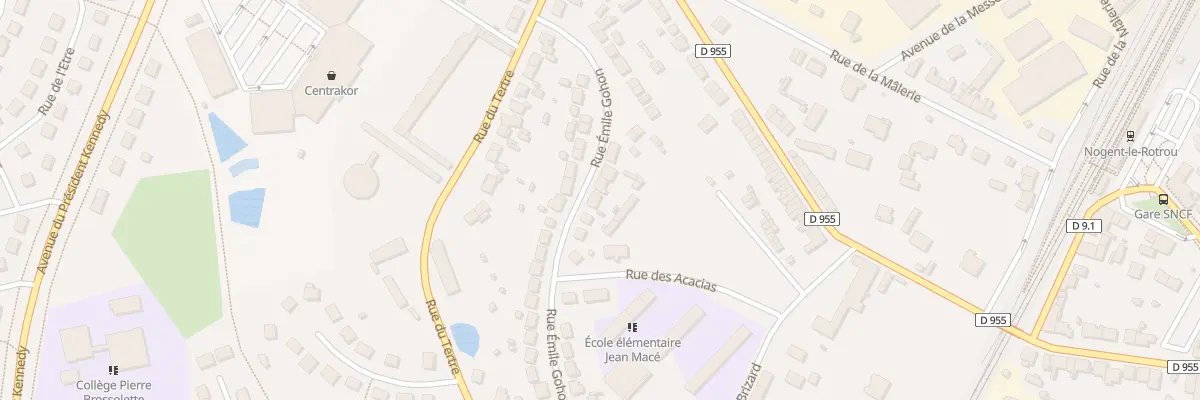 Plan du 25 Rue Emile Gohon à Nogent-le-Rotrou