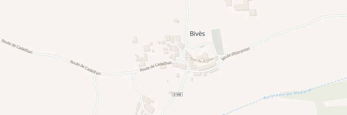 Plan du 14 Pl de la Mairie à Bivès