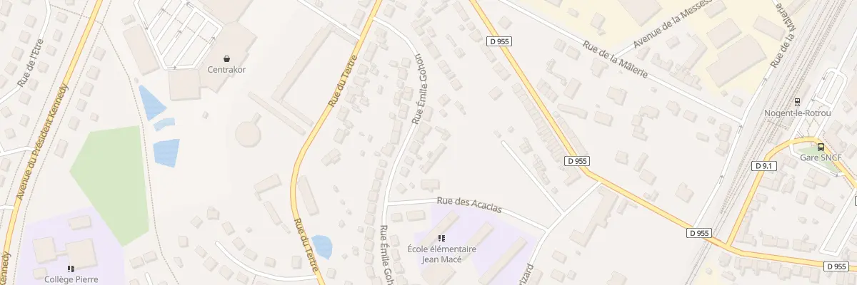 Plan du 23 Rue Emile Gohon à Nogent-le-Rotrou