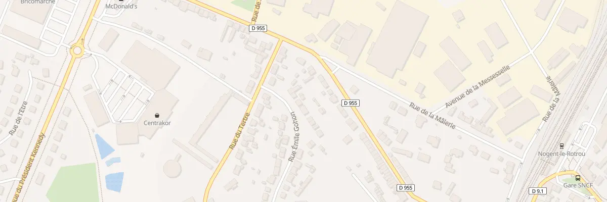 Plan du 5 Rue Emile Gohon à Nogent-le-Rotrou