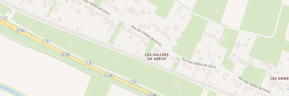 Plan du 39 Rue des Vallées de Greux à Montlouis-sur-Loire