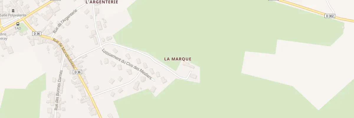 Plan du 5229 La Marque à Melleray