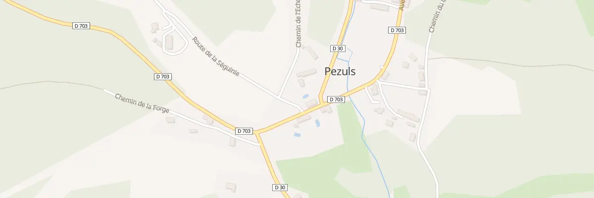 Plan du 25 Le Bourg Est à Pezuls