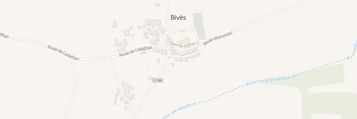 Plan du 2 Chem de Ronde à Bivès