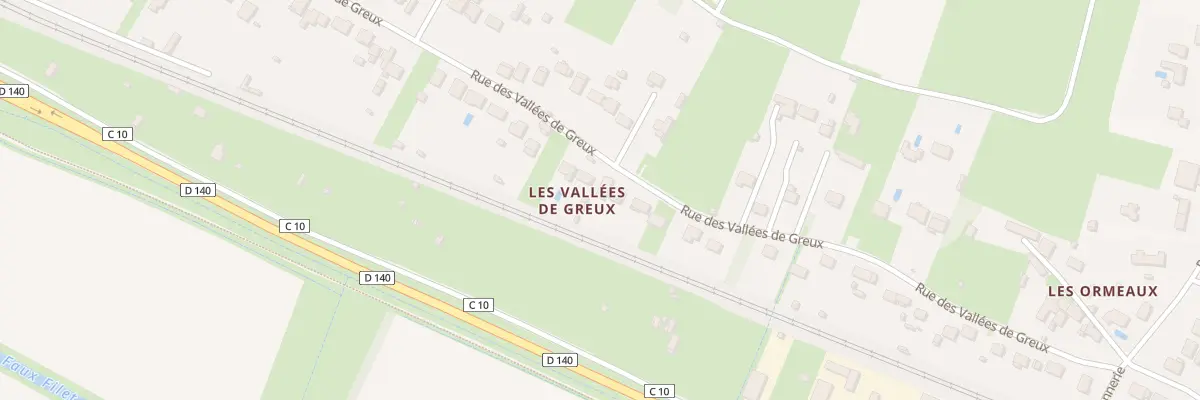 Plan du 33 Rue des Vallées de Greux à Montlouis-sur-Loire