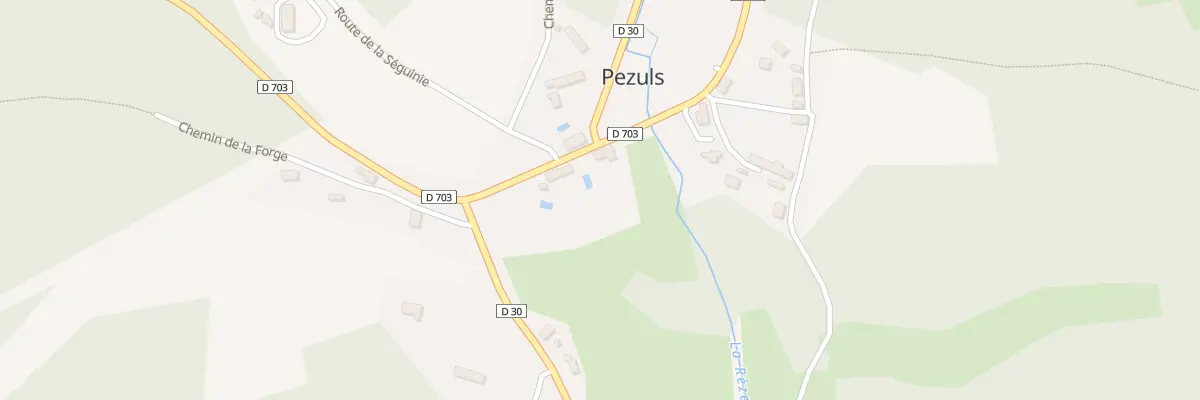 Plan du 36 Le Bourg Ouest à Pezuls