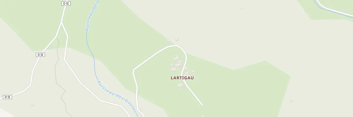 Plan du 80 Lartigaou à Milhas