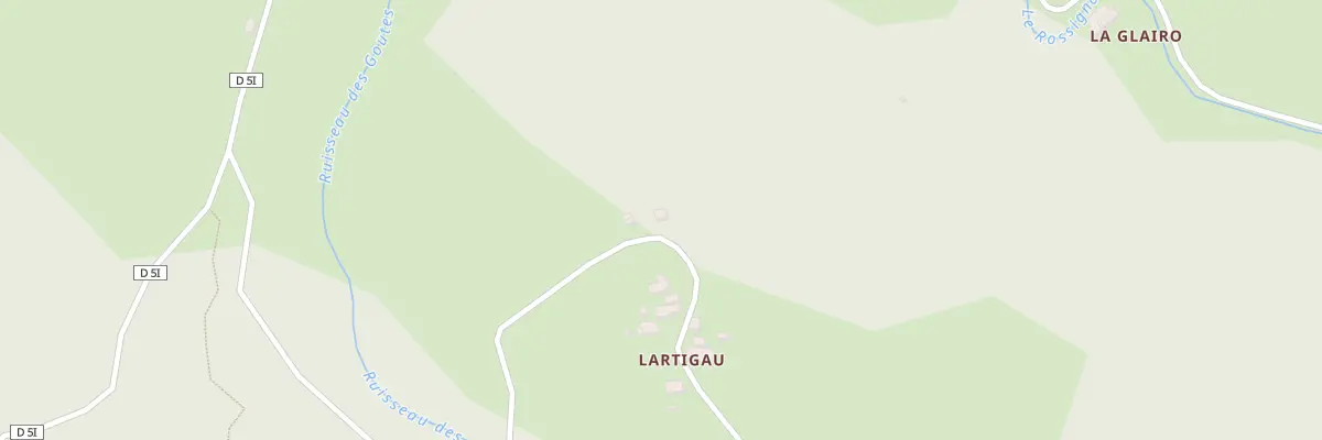 Plan du 129 Lartigaou à Milhas