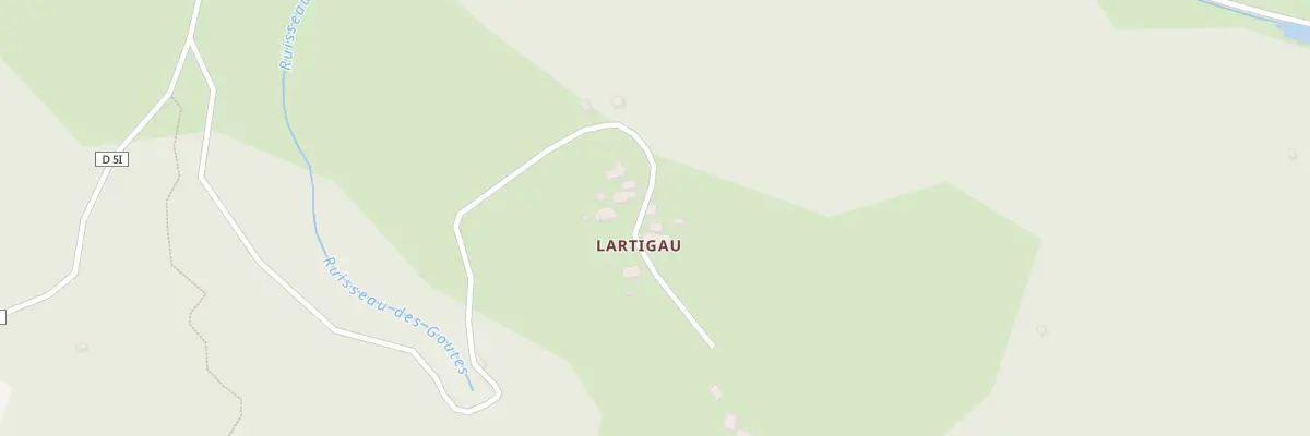 Plan du 3 Rte du Cap Det Goutet à Milhas