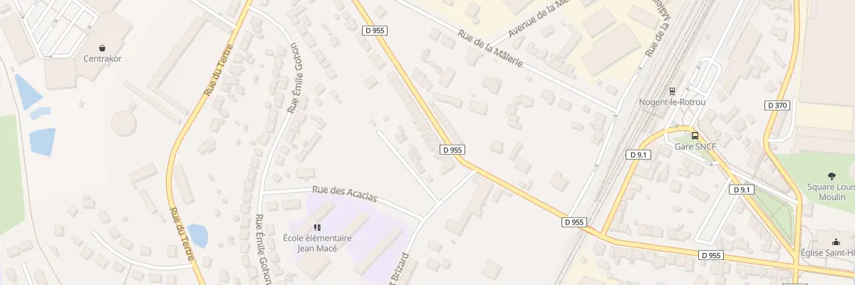 Plan du 19 Av du Général Leclerc à Nogent-le-Rotrou
