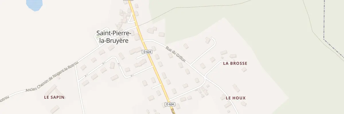 Plan du 1 Rue du Grillon à Saint-Pierre-la-Bruyère