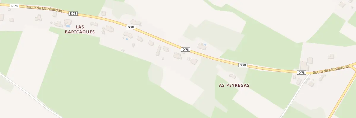 Plan du 541 Rte de Monbardon à Anan