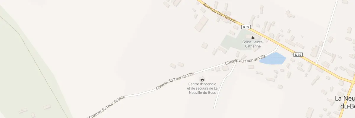 Plan du 9001 Che du Tour de Ville à La Neuville-du-Bosc