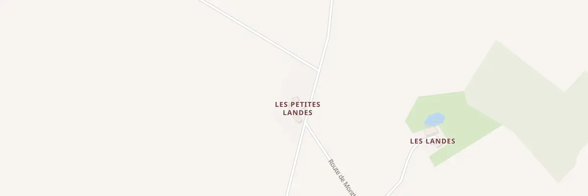 Plan du 58 Les Petites Landes aux Hayes