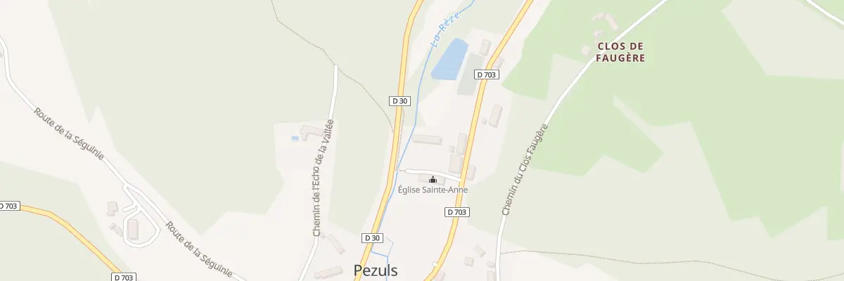 Plan du 44 Le Bourg Ouest à Pezuls