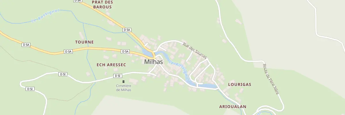 Plan du 43 Village à Milhas