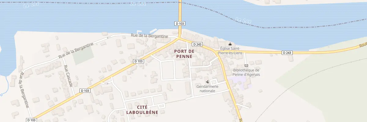 Plan du 6 Rue Pied de Loup à Penne-d’Agenais