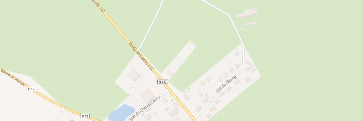 Plan du 1 Rte Nationale 147 à Moulismes