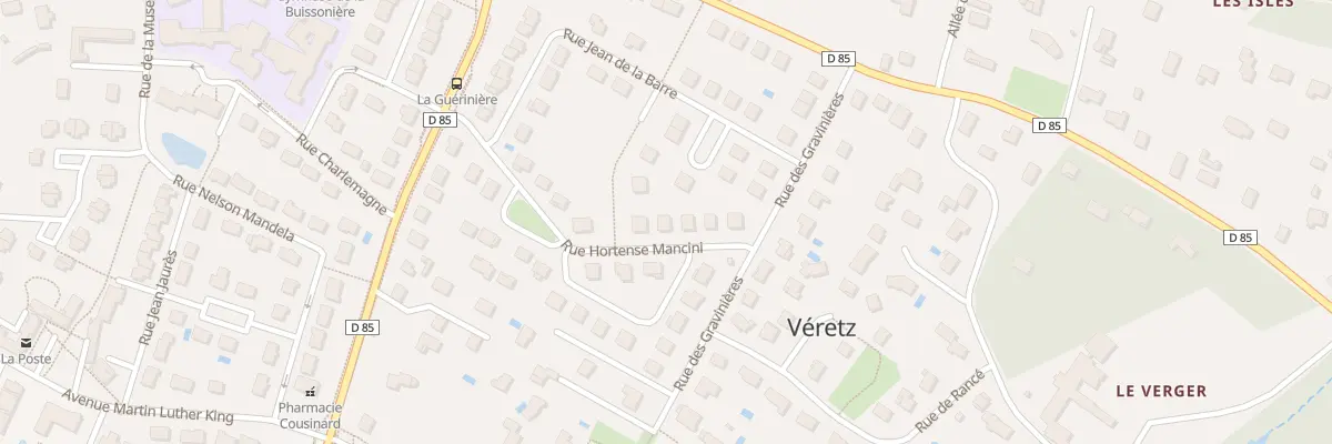 Plan du 12 Rue Hortense Mancini à Véretz