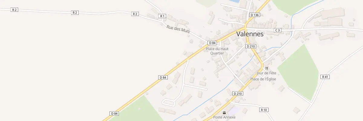 Plan du 16 Rue du Haut Quartier à Valennes