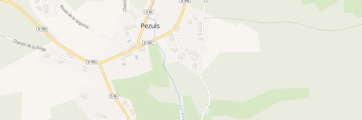 Plan du 40 Le Bourg Ouest à Pezuls