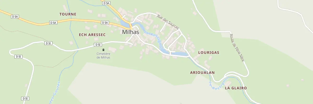 Plan du 20 Village à Milhas