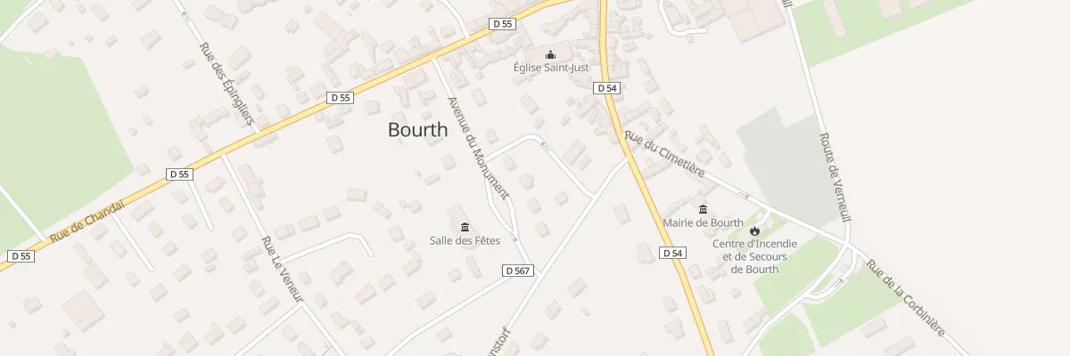 Plan du 9 Av du Monument à Bourth