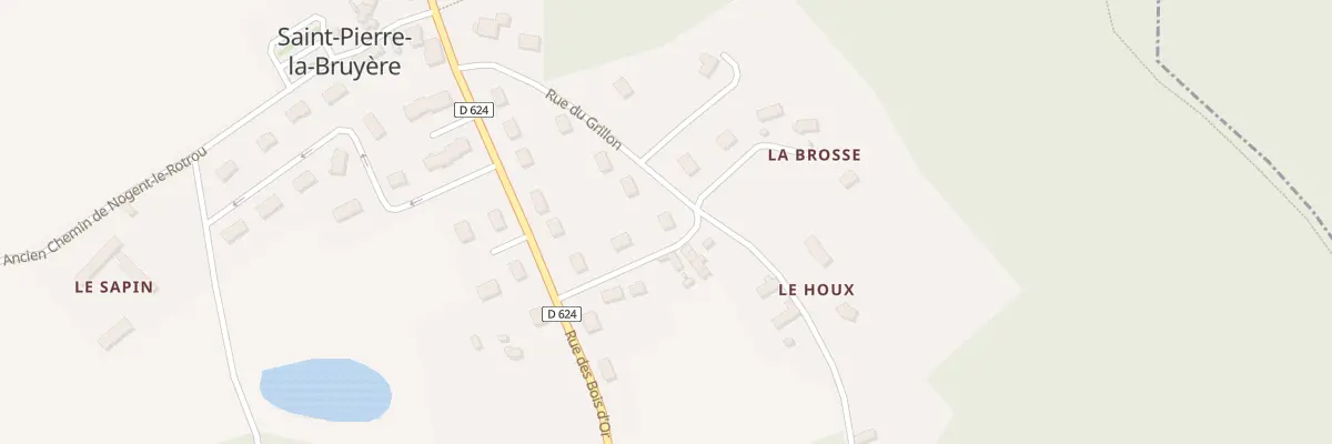 Plan du 7 Rue du Grillon à Saint-Pierre-la-Bruyère
