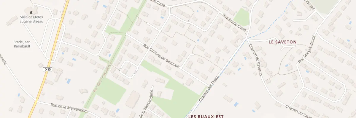 Plan du 1 Pl Louise Michel à Véretz