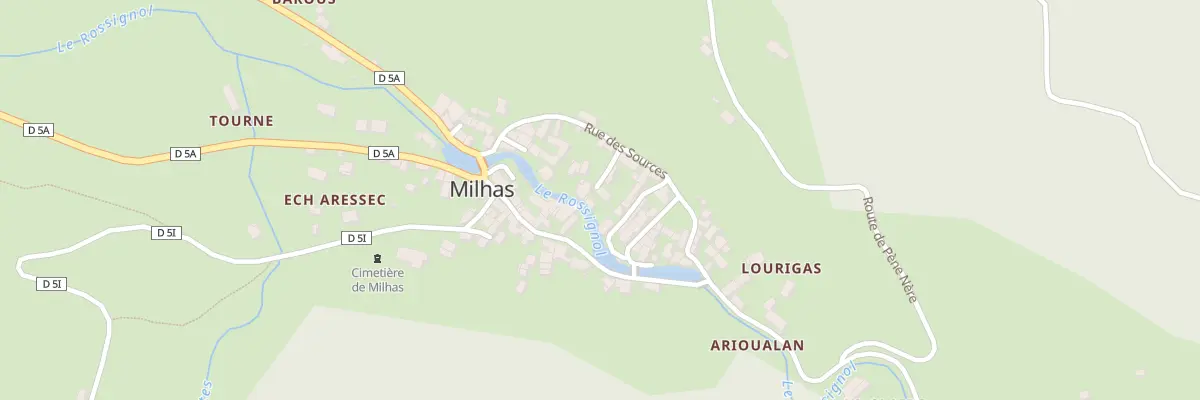 Plan du 47 Village à Milhas
