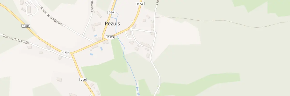 Plan du 41 Le Bourg Ouest à Pezuls