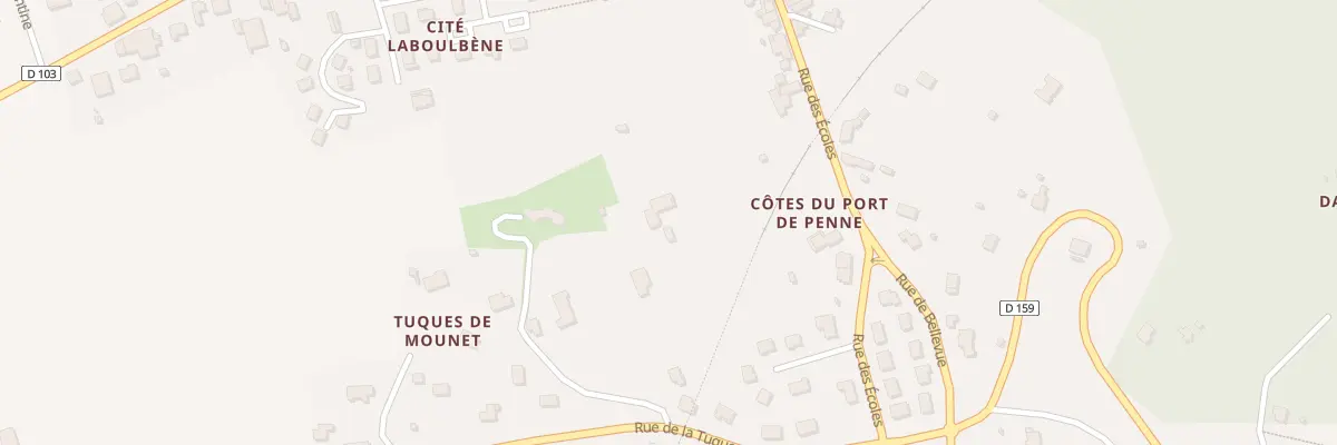 Plan du 38 Rue des Ecoles à Penne-d’Agenais