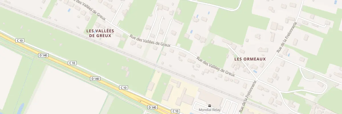 Plan du 19 Rue des Vallées de Greux à Montlouis-sur-Loire