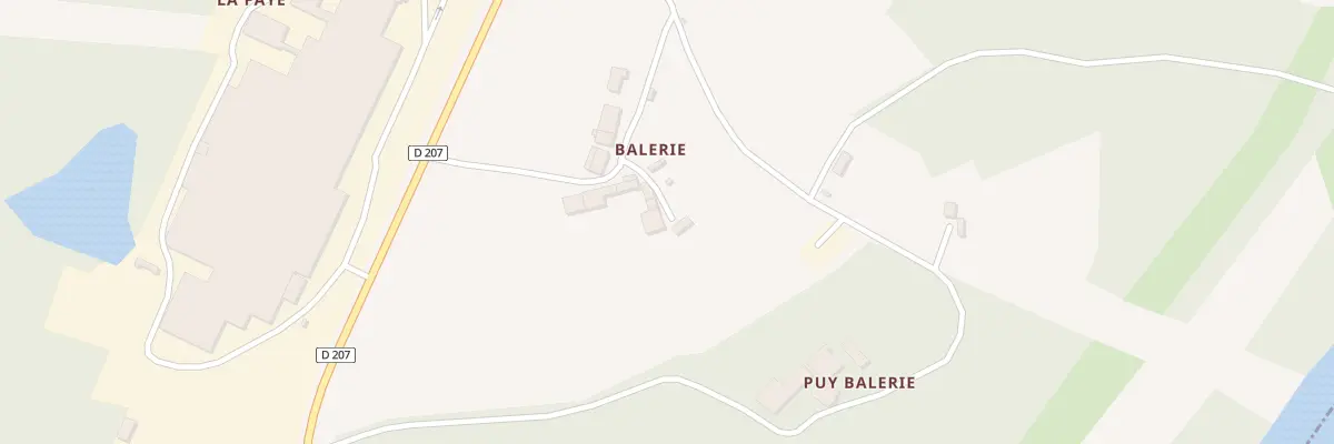 Plan du 6 Vge de Balerie à Étagnac