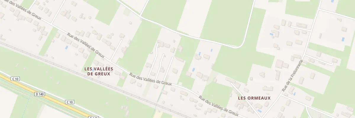 Plan du 14 Rue des Vallées de Greux à Montlouis-sur-Loire