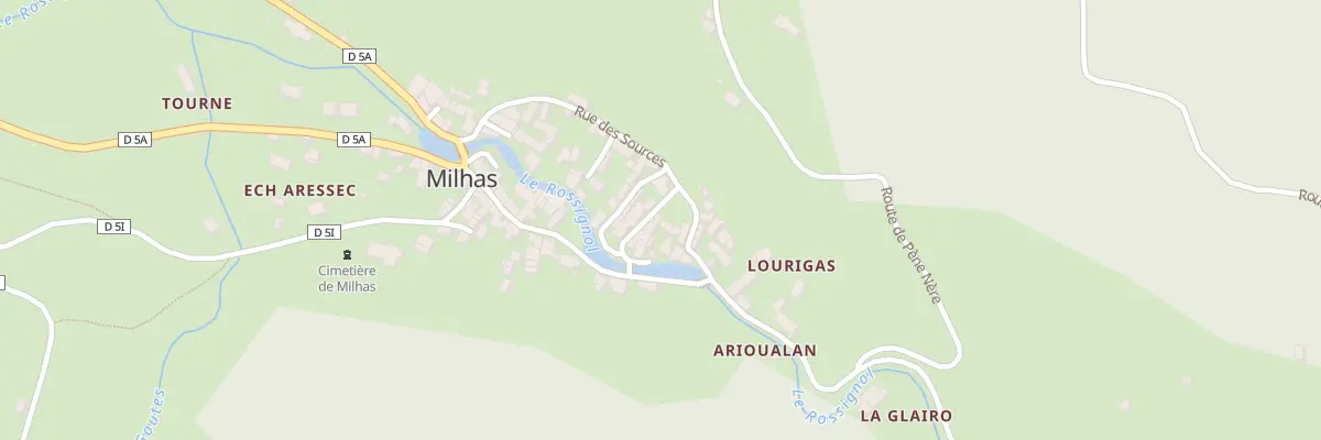 Plan du 57 Village à Milhas